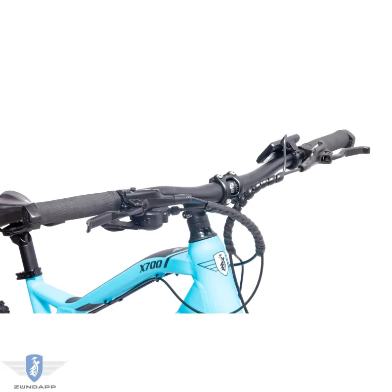 Rower Elektryczny Męski Damski Górski 27,5" SHIMANO 250 W MTB LCD Alu Amory