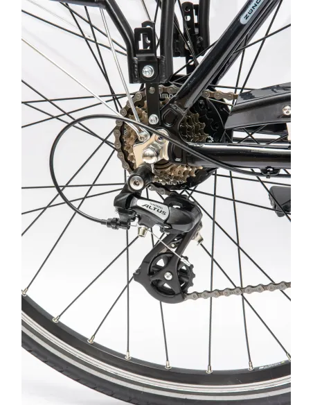 Rower Elektryczny Damski Trekkingowy 28" SHIMANO Aplikacja 2025 LCD 250 W