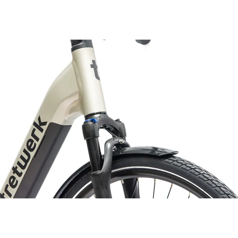 Rower Elektryczny Damski Miejski 28" SHIMANO 250 W LCD Aplikacja NFC 2025