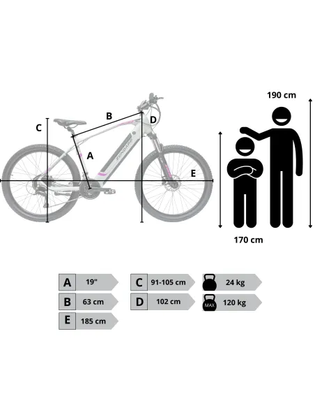 Rower Elektryczny Damski Męski Górski MTB 27.5 504Wh Shimano Hydraulika 250