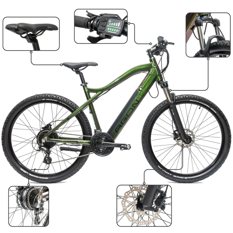 Rower Elektryczny Górski MTB 27,5" Hydraulika 250W Altus 14Ah Cyngle 25km/h