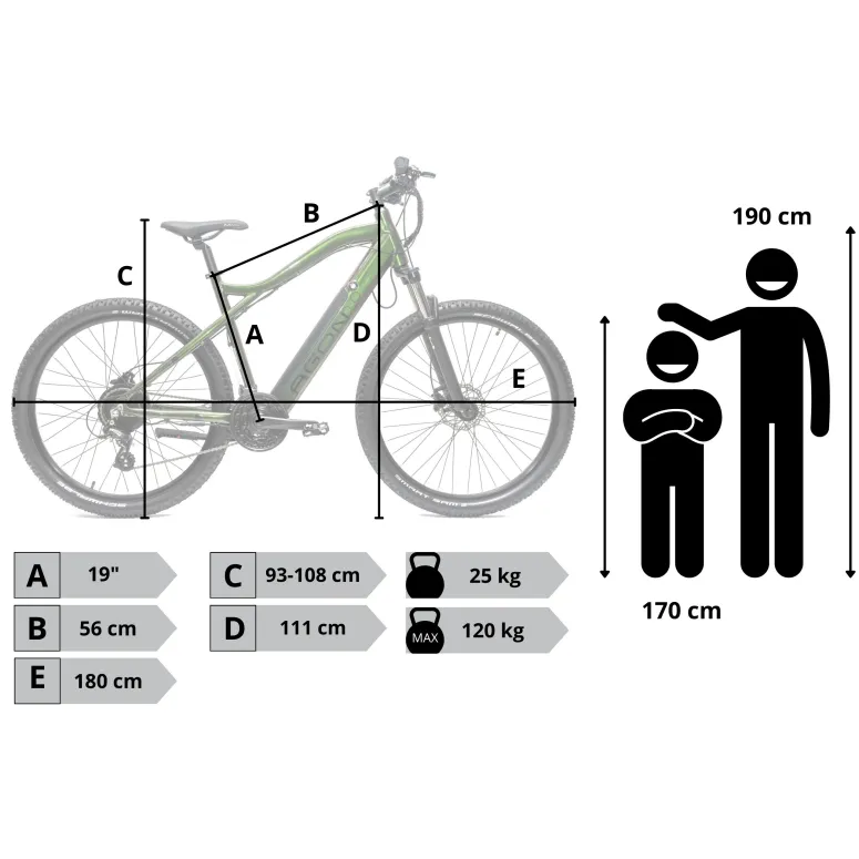 Rower Elektryczny Górski MTB 27,5" Hydraulika 250W Altus 14Ah Cyngle 25km/h