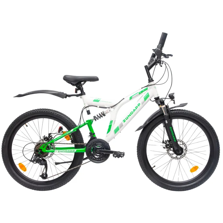 Rower Górski Dziecięcy Chłopięcy MTB Koła 24" Tarcze Full Amory Oświetlenie