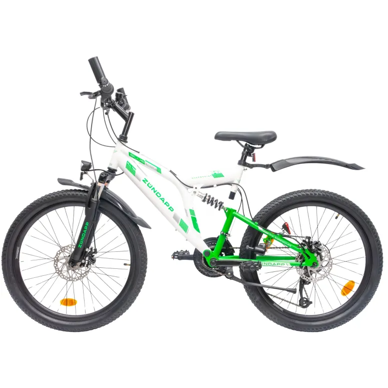 Rower Górski Dziecięcy Chłopięcy MTB Koła 24" Tarcze Full Amory Oświetlenie