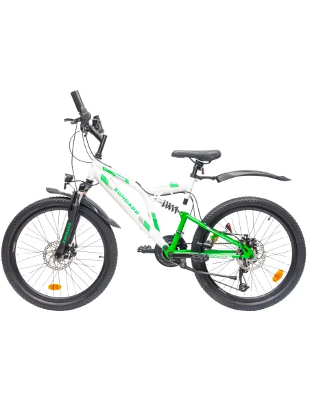 Rower Górski Dziecięcy Chłopięcy MTB Koła 24" Tarcze Full Amory Oświetlenie