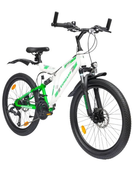 Rower Górski Dziecięcy Chłopięcy MTB Koła 24" Tarcze Full Amory Oświetlenie