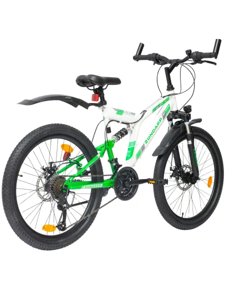 Rower Górski Dziecięcy Chłopięcy MTB Koła 24" Tarcze Full Amory Oświetlenie