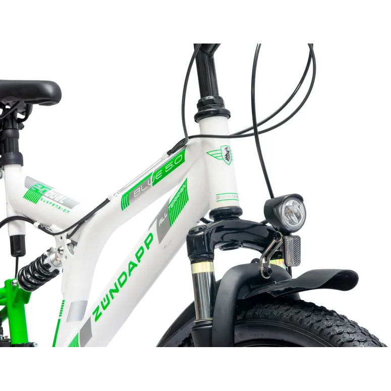 Rower Górski Dziecięcy Chłopięcy MTB Koła 24" Tarcze Full Amory Oświetlenie