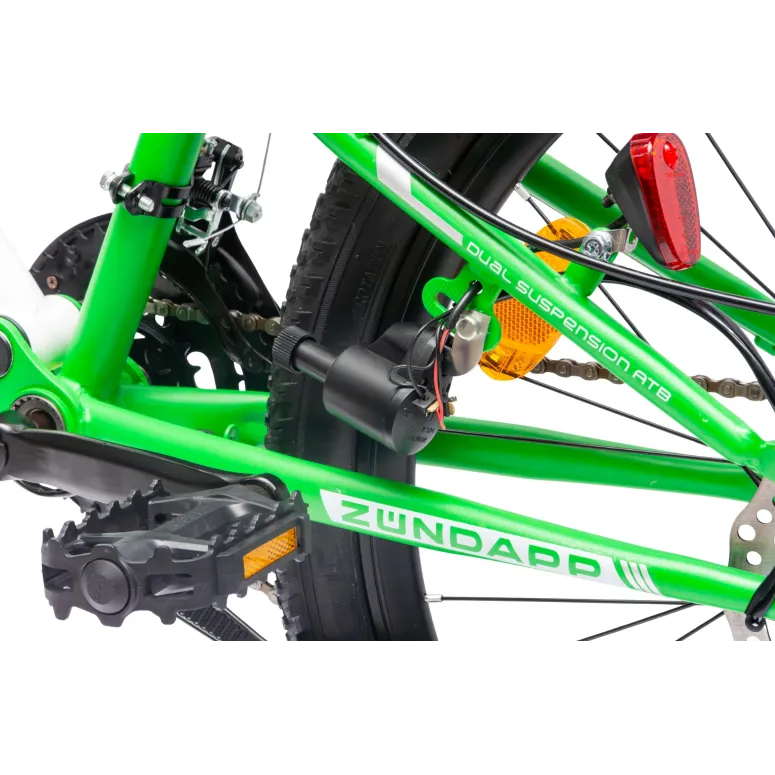 Rower Górski Dziecięcy Chłopięcy MTB Koła 24" Tarcze Full Amory Oświetlenie