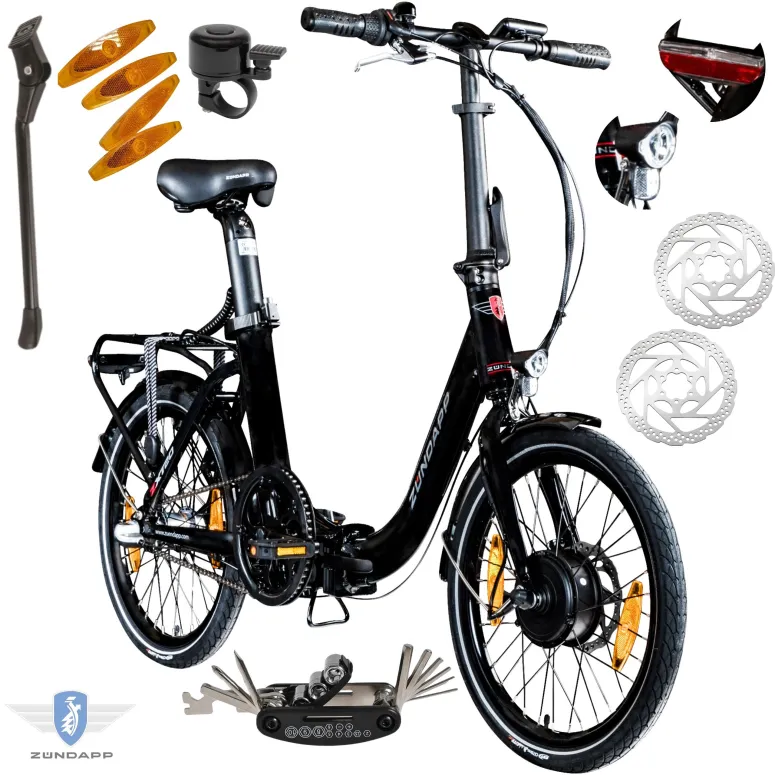 Rower Elektryczny Męski Damski Składany 20" Miejski Składak SHIMANO Nexus