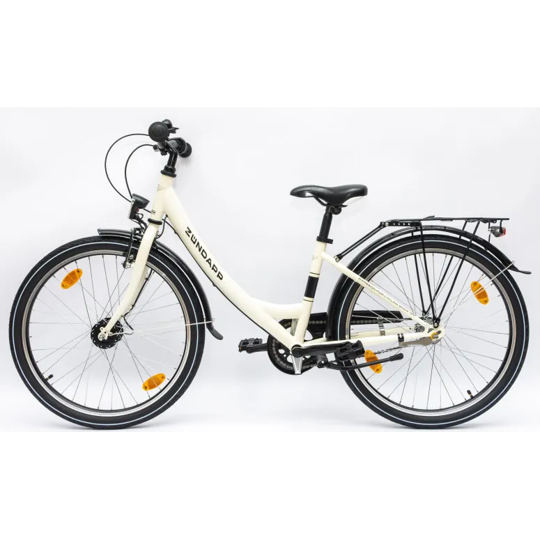 Rower Dziewczęcy Miejski 24" Junior SHIMANO Nexus Oświetlenie Dynamo Stopka