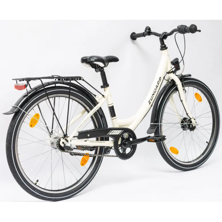 Rower Dziewczęcy Miejski 24" Junior SHIMANO Nexus Oświetlenie Dynamo Stopka