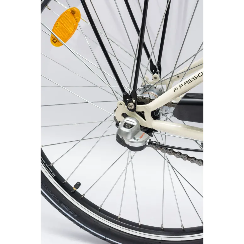 Rower Dziewczęcy Miejski 24" Junior SHIMANO Nexus Oświetlenie Dynamo Stopka