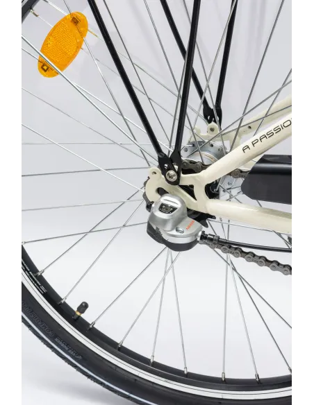 Rower Dziewczęcy Miejski 24" Junior SHIMANO Nexus Oświetlenie Dynamo Stopka