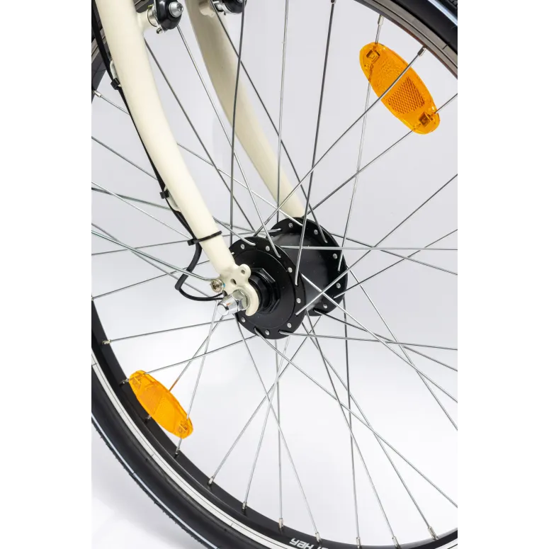 Rower Dziewczęcy Miejski 24" Junior SHIMANO Nexus Oświetlenie Dynamo Stopka