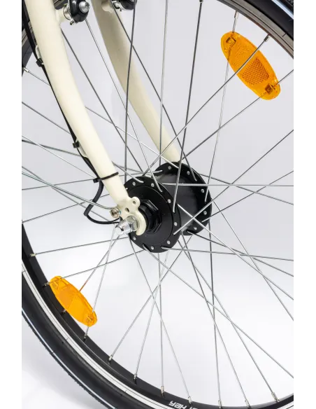 Rower Dziewczęcy Miejski 24" Junior SHIMANO Nexus Oświetlenie Dynamo Stopka