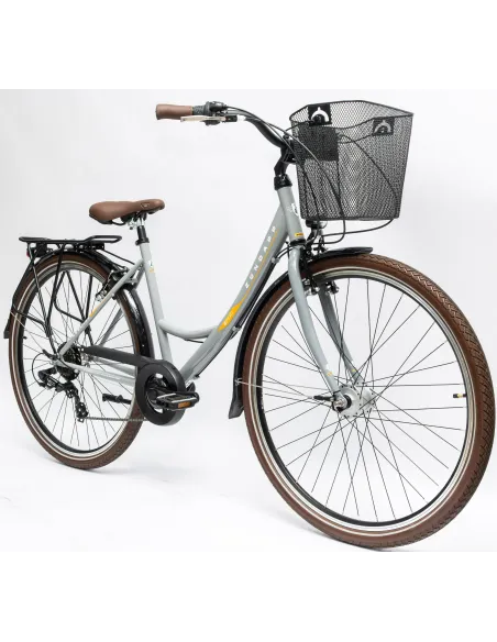 Rower Damski Miejski 28" SHIMANO Oświetlenie Dynamo Koszyk Bagażnik Stopka