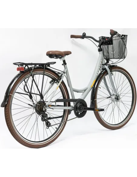 Rower Damski Miejski 28" SHIMANO Oświetlenie Dynamo Koszyk Bagażnik Stopka