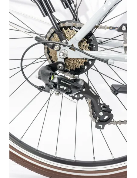 Rower Damski Miejski 28" SHIMANO Oświetlenie Dynamo Koszyk Bagażnik Stopka