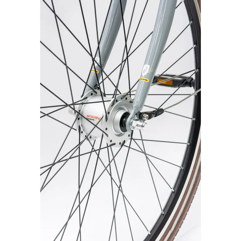 Rower Damski Miejski 28" SHIMANO Oświetlenie Dynamo Koszyk Bagażnik Stopka