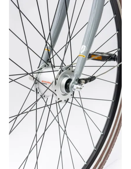 Rower Damski Miejski 28" SHIMANO Oświetlenie Dynamo Koszyk Bagażnik Stopka