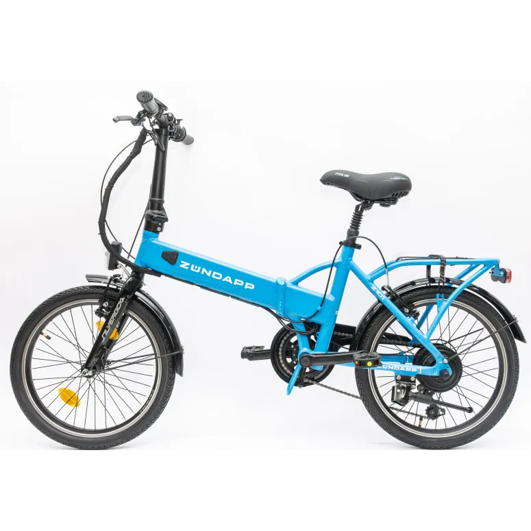 Rower Elektryczny Damski Męski Składany 20" SHIMANO 250 W Alu LED Składak