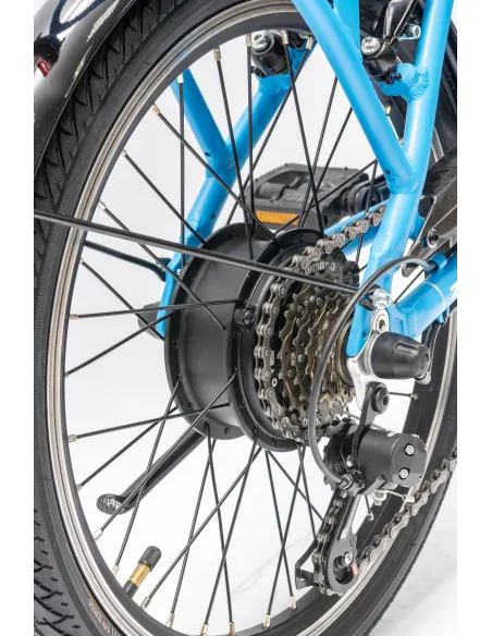 Rower Elektryczny Damski Męski Składany 20" SHIMANO 250 W Alu LED Składak