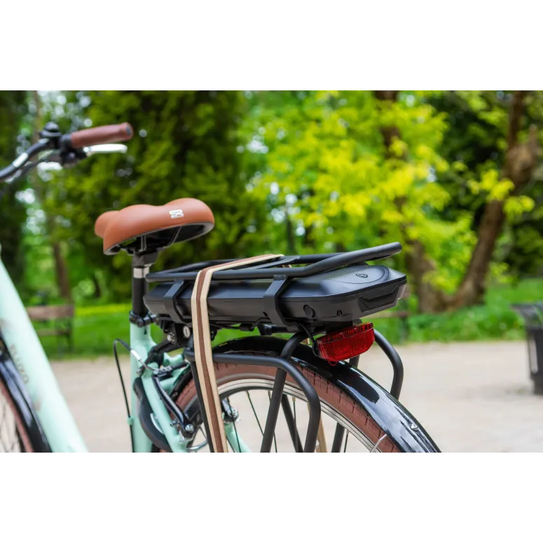 Rower Elektryczny Damski Miejski Koła 28" Shimano 250 W ALU Amory Bagażnik