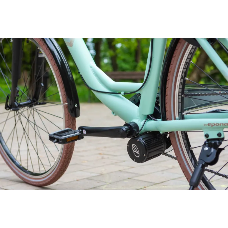 Rower Elektryczny Damski Miejski Koła 28" Shimano 250 W ALU Amory Bagażnik