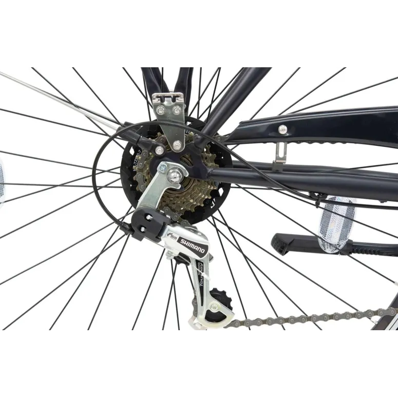 Rower Damski Miejski Koła 28 SHIMANO Lekki Bagażnik Błotniki Światła Stopka