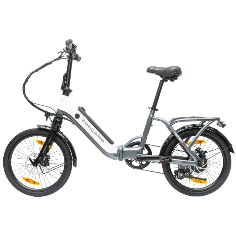 Rower Elektryczny Damski Męski Składany Koła 20" Miejski Składak 250 W LCD