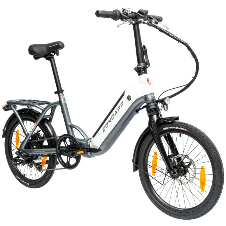 Rower Elektryczny Damski Męski Składany Koła 20" Miejski Składak 250 W LCD