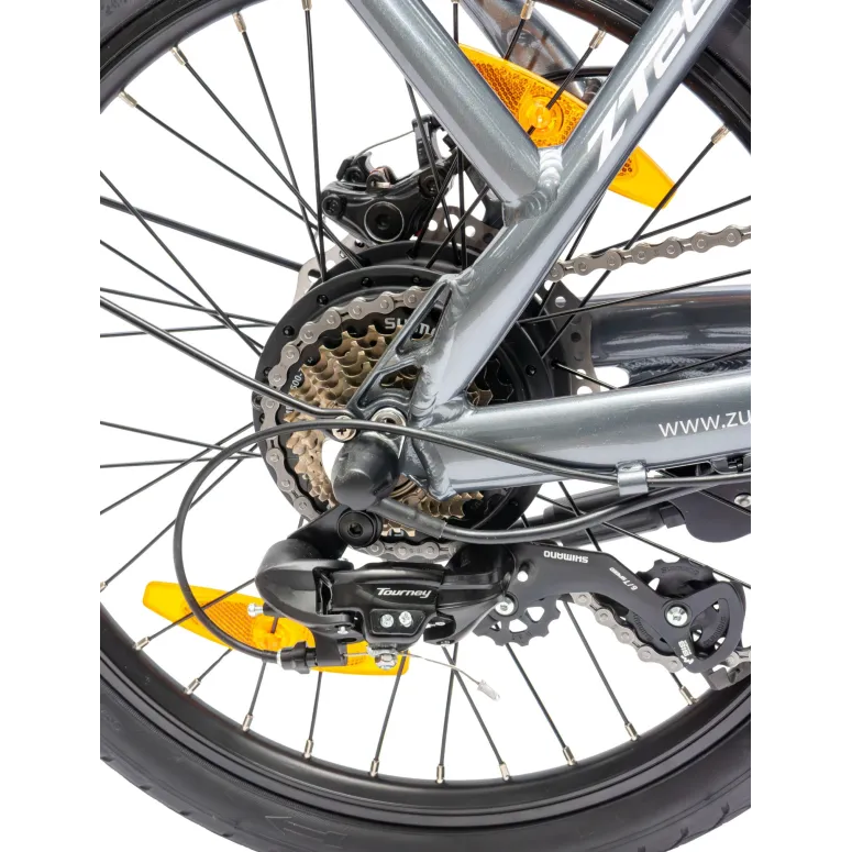 Rower Elektryczny Damski Męski Składany Koła 20" Miejski Składak 250 W LCD