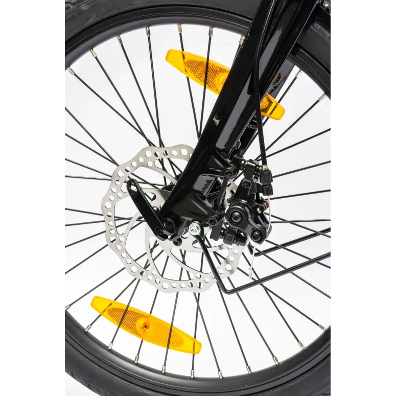 Rower Elektryczny Damski Męski Składany Koła 20" Miejski Składak 250 W LCD