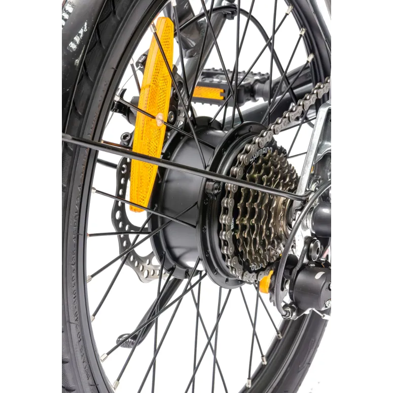 Rower Elektryczny Męski Damski Składany 20" SHIMANO Tarcze 250 W LCD Alu