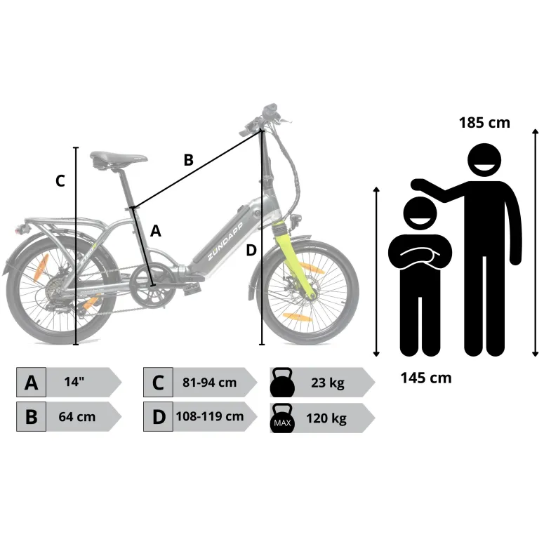 Elektryczny Rower Składany 20 Męski Damski Miejski Składak ALU Tarcze Bagaż