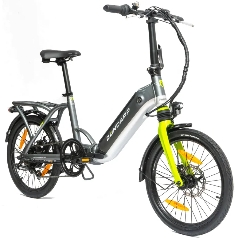 Elektryczny Rower Składany 20 Męski Damski Miejski Składak ALU Tarcze Bagaż