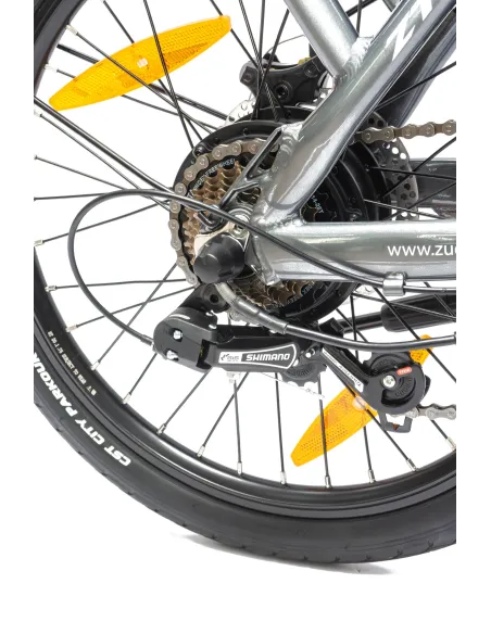 Elektryczny Rower Składany 20 Męski Damski Miejski Składak ALU Tarcze Bagaż