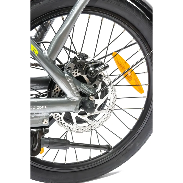 Elektryczny Rower Składany 20 Męski Damski Miejski Składak ALU Tarcze Bagaż