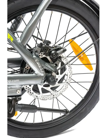 Elektryczny Rower Składany 20 Męski Damski Miejski Składak ALU Tarcze Bagaż