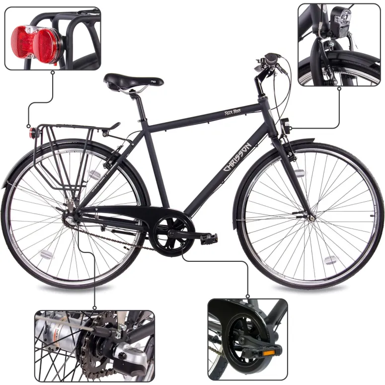 Rower Męski Miejski 28" Nexus Torpedo SHIMANO Światła Błotniki Bagażnik