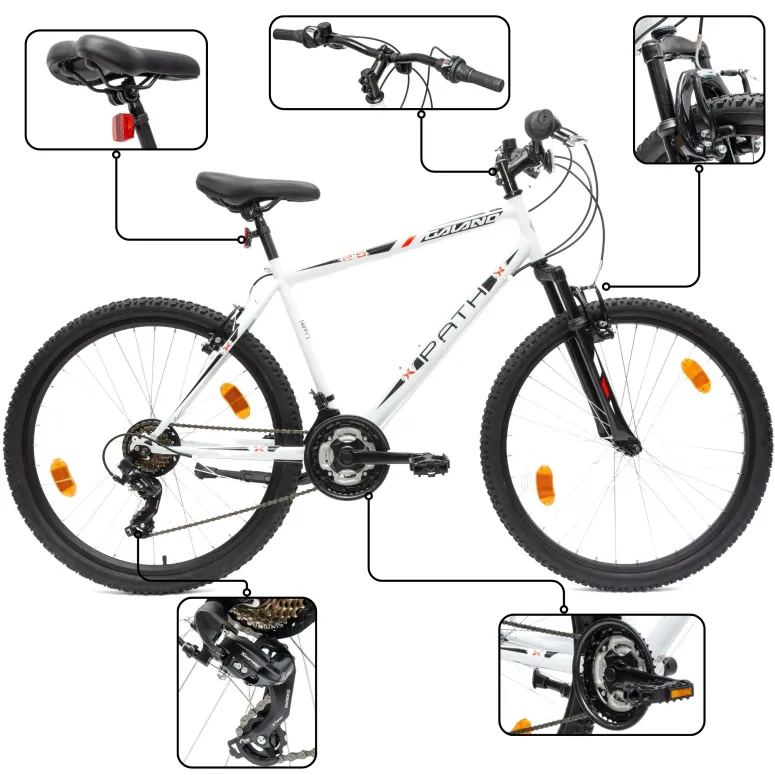 Rower Górski Uniwersalny 26 Młodzieżowy MTB 21 Biegów Shimano Góral Dzwonek