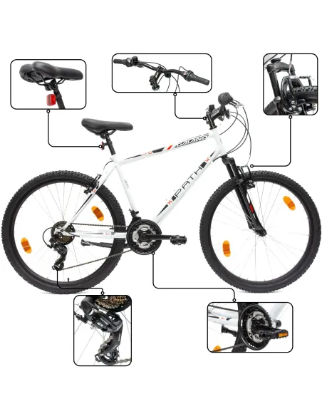 Rower Górski Uniwersalny 26 Młodzieżowy MTB 21 Biegów Shimano Góral Dzwonek