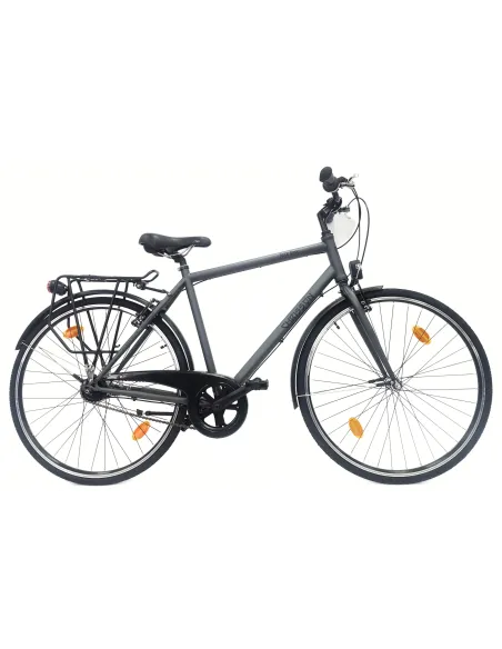 Rower Miejski 28 Męski Stal Nexus 7 Kontra Bagażnik Światła Błotniki