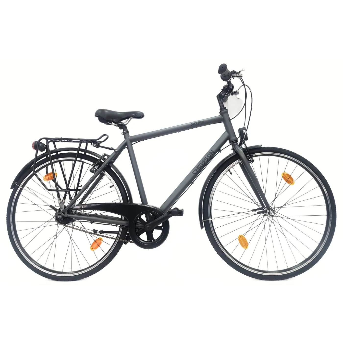 Rower Miejski 28 Męski Stal Nexus 7 Kontra Bagażnik Światła Błotniki