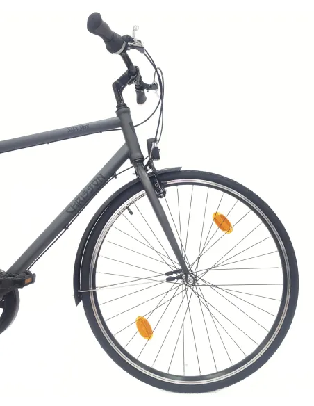 Rower Miejski 28 Męski Stal Nexus 7 Kontra Bagażnik Światła Błotniki