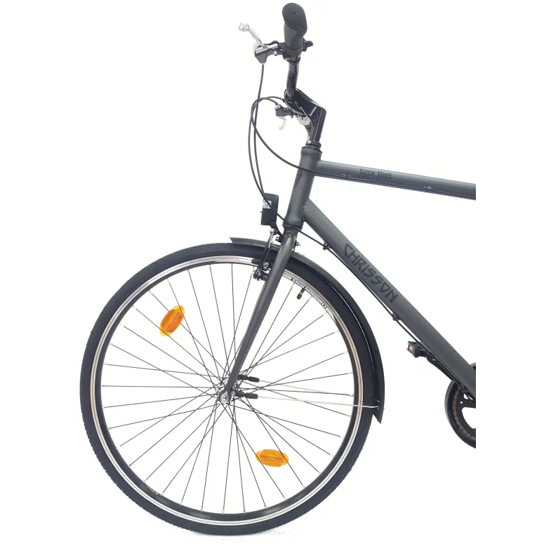 Rower Miejski 28 Męski Stal Nexus 7 Kontra Bagażnik Światła Błotniki