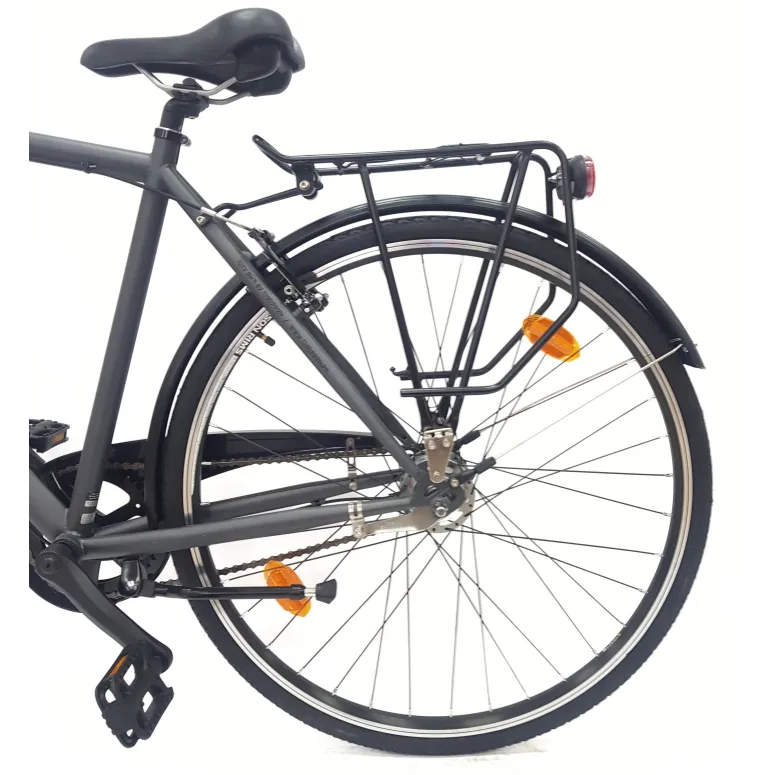 Rower Miejski 28 Męski Stal Nexus 7 Kontra Bagażnik Światła Błotniki