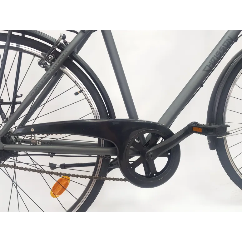 Rower Miejski 28 Męski Stal Nexus 7 Kontra Bagażnik Światła Błotniki