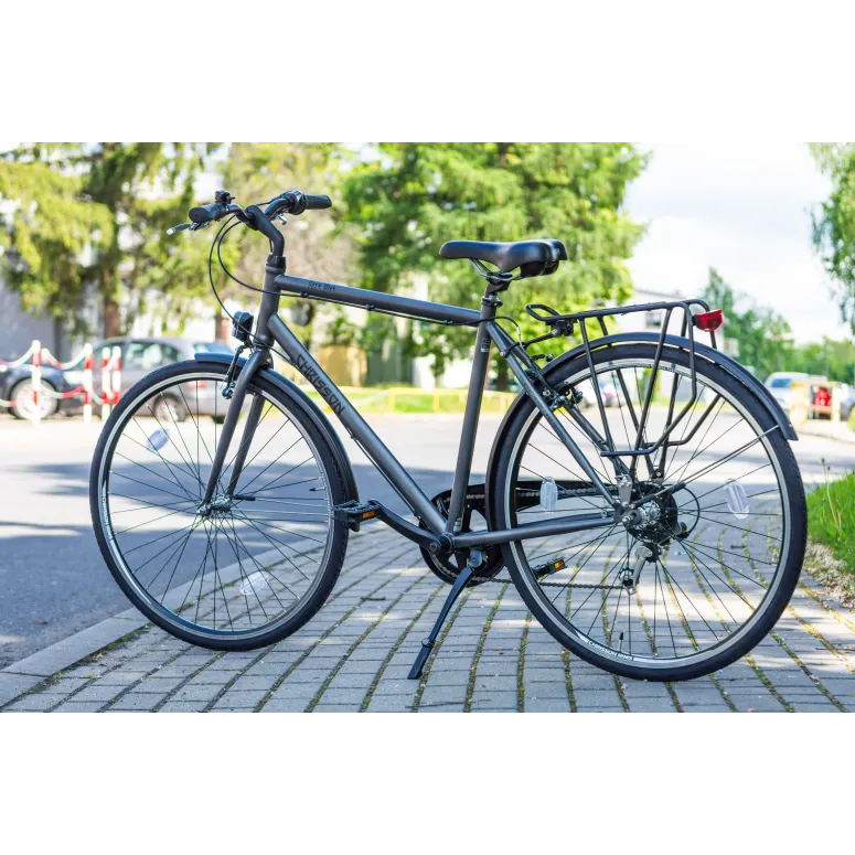 Rower Męski Miejski Koła 28" SHIMANO Bagażnik Błotniki Oświetlenie Lekki